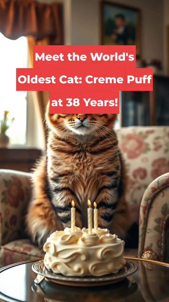 Meet the World's Oldest Cat: Creme Puff at 38 Years!