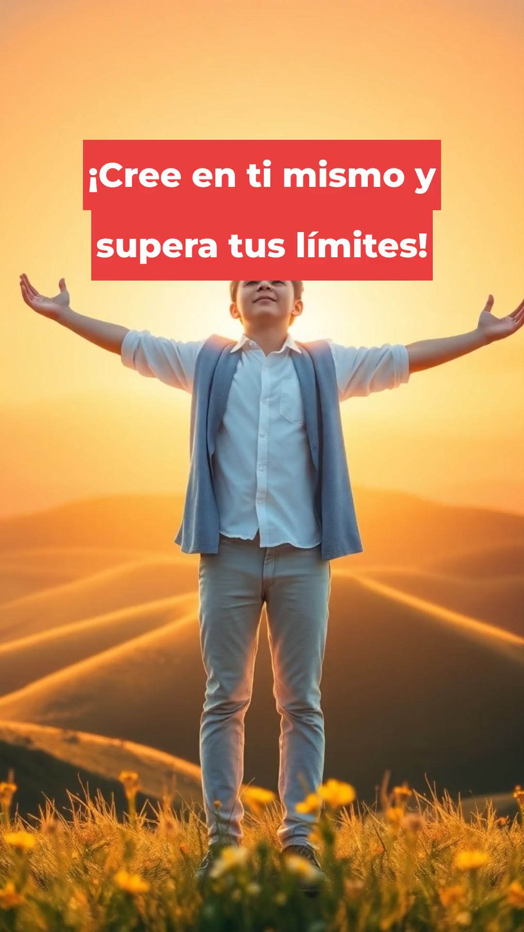 ¡Cree en ti mismo y supera tus límites!
