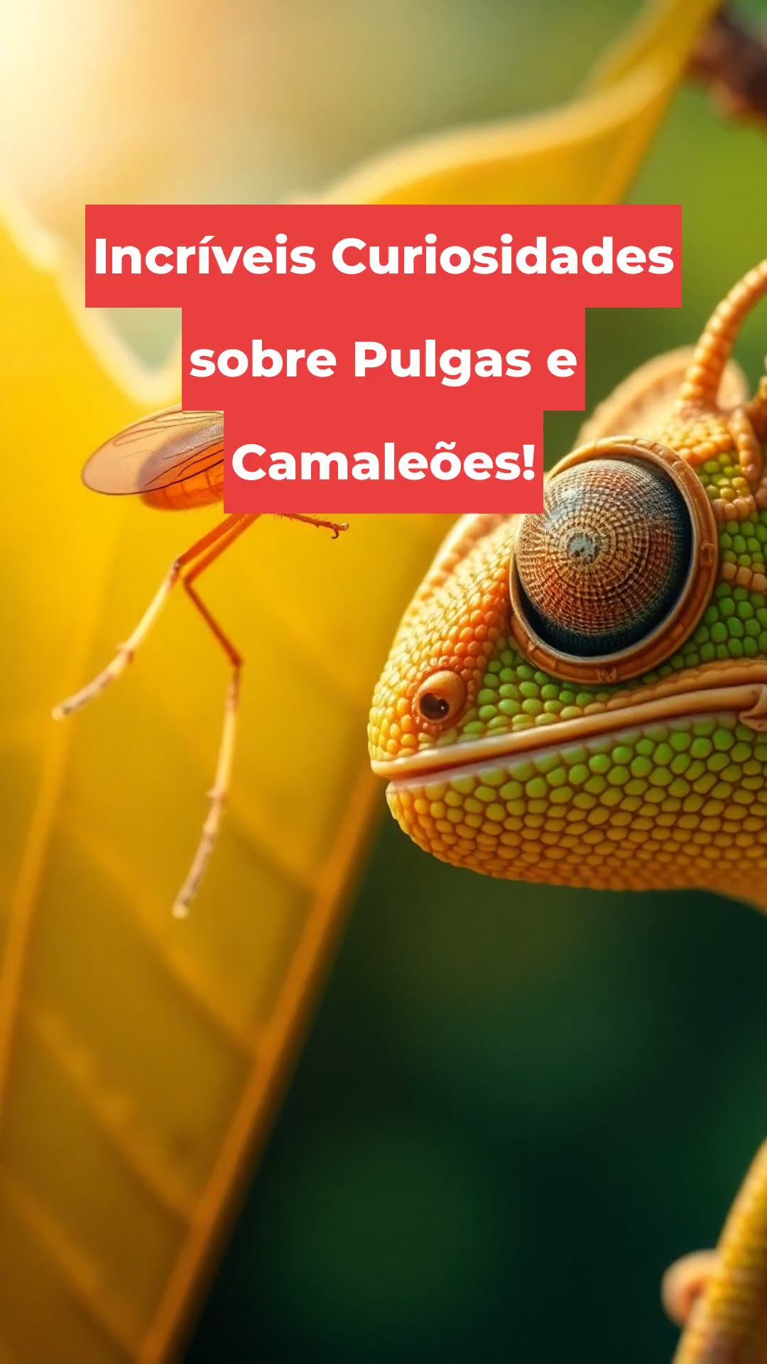 Incríveis Curiosidades sobre Pulgas e Camaleões!