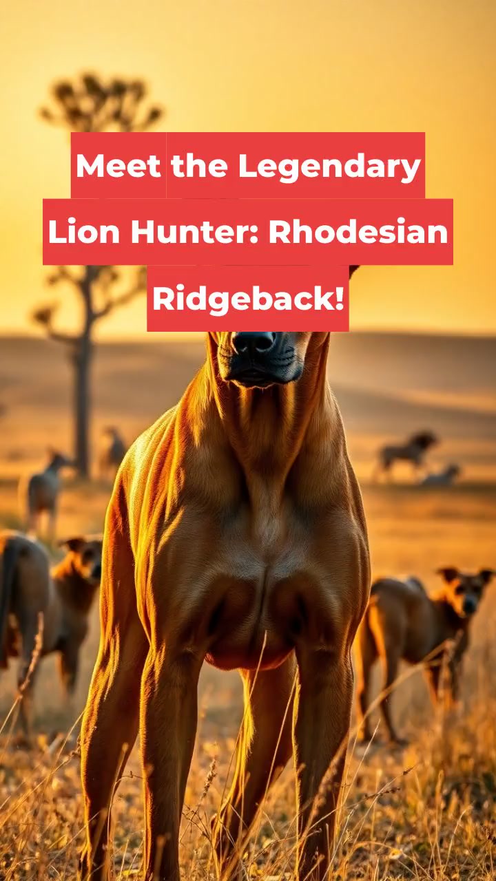 Meet the Legendary Lion Hunter: Rhodesian Ridgeback!