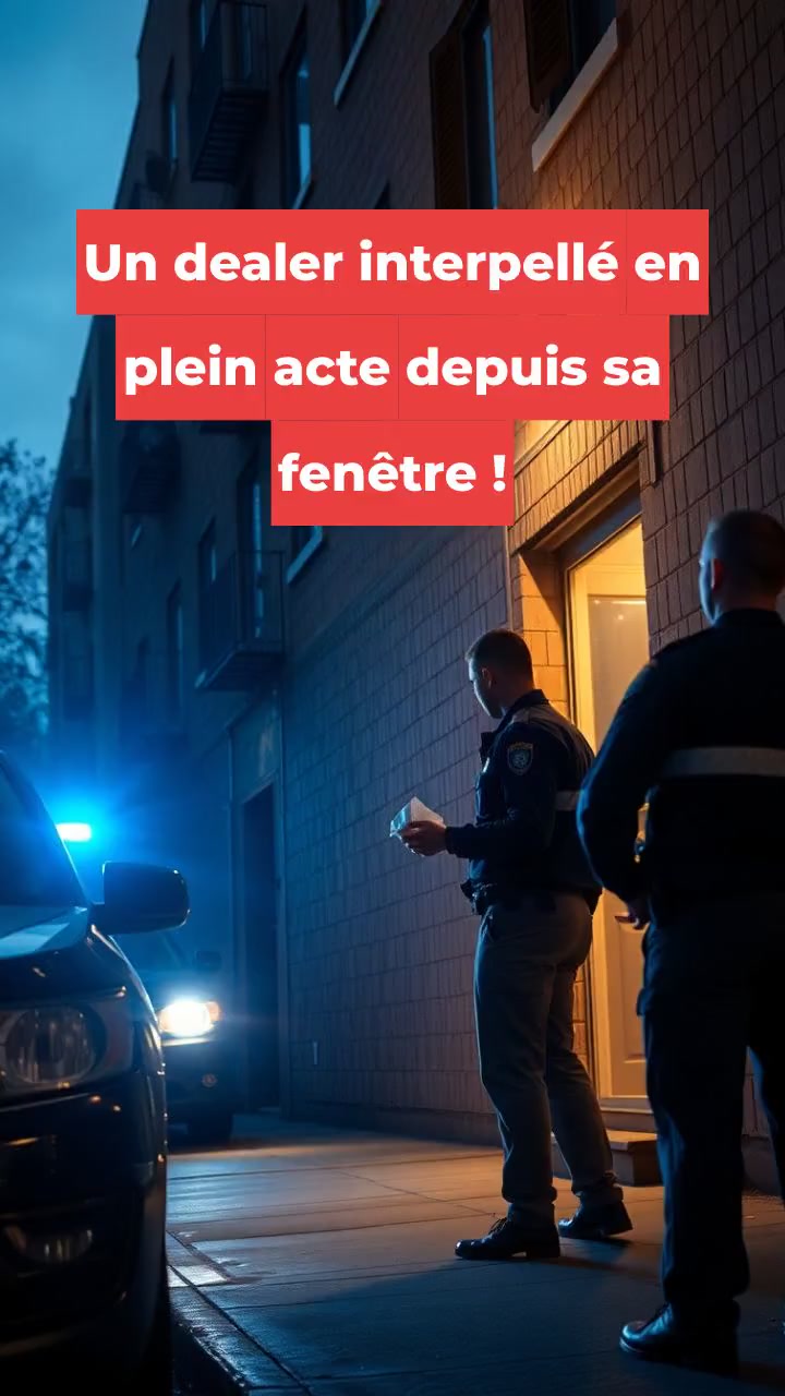 Un dealer interpellé en plein acte depuis sa fenêtre !