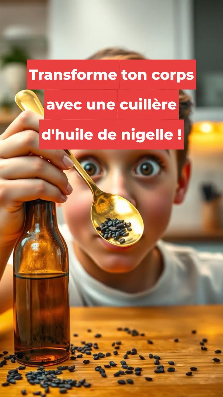 Transforme ton corps avec une cuillère d'huile de nigelle !