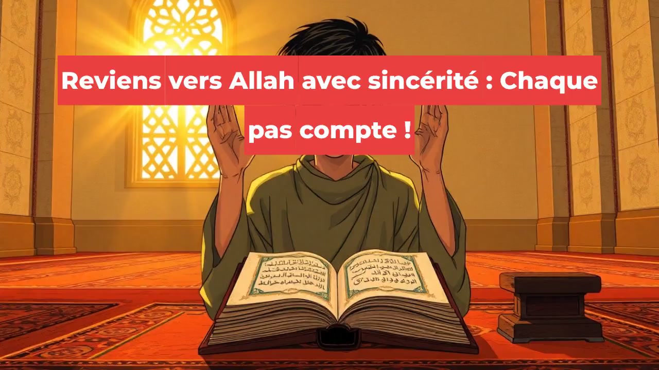 Reviens vers Allah avec sincérité : Chaque pas compte !