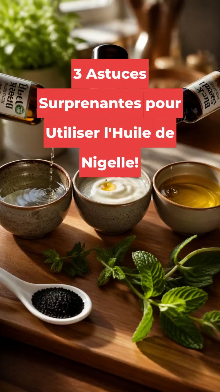 3 Astuces Surprenantes pour Utiliser l'Huile de Nigelle!