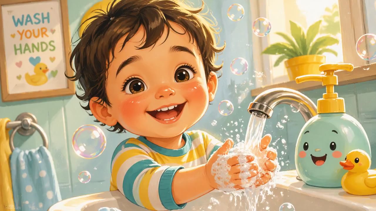 Chanson ludique : Lave tes mains comme un pro!
