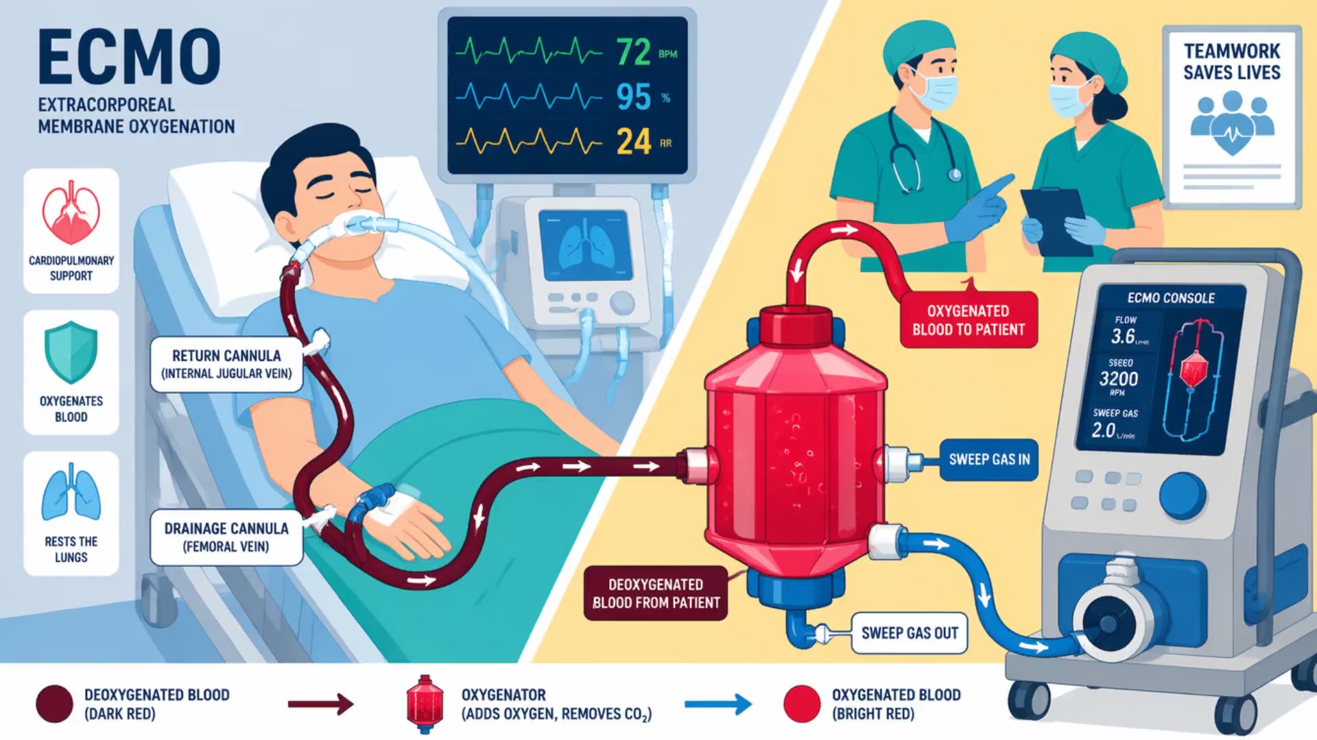 The Dark Truth of ECMO: A Lifeline for Failing Lungs