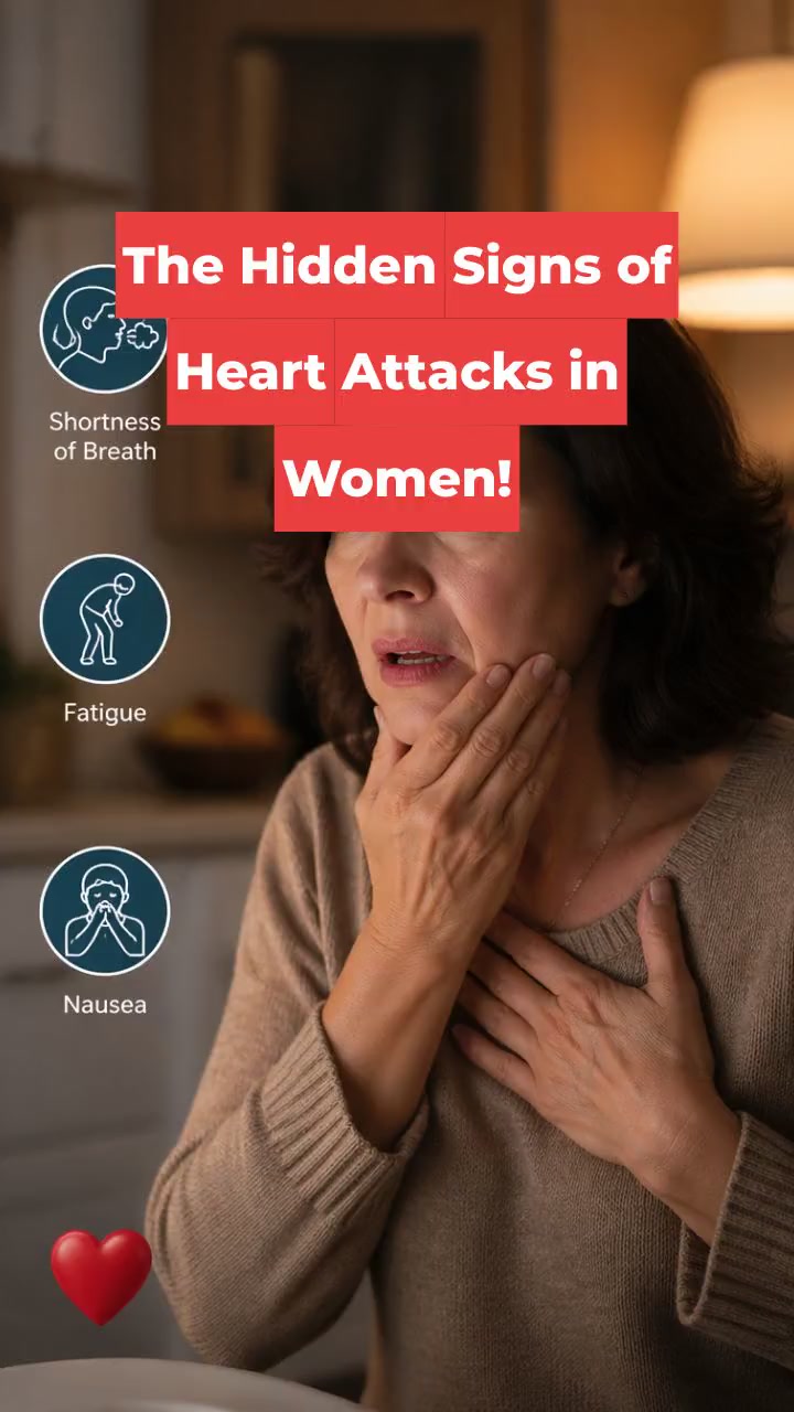 The Hidden Signs of Heart Attacks in Women!