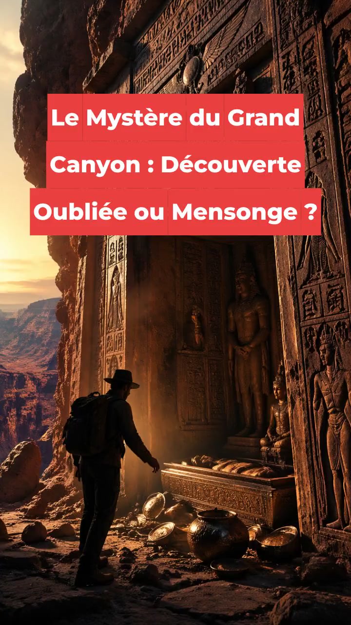 Le Mystère du Grand Canyon : Découverte Oubliée ou Mensonge ?