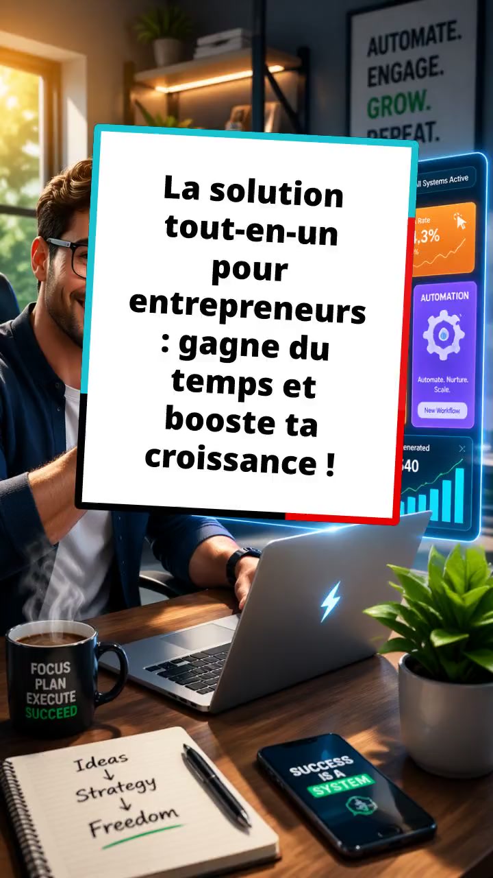 La solution tout-en-un pour entrepreneurs : gagne du temps et booste ta croissance !
