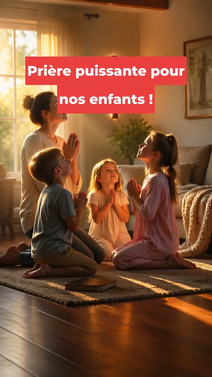 Prière puissante pour nos enfants !