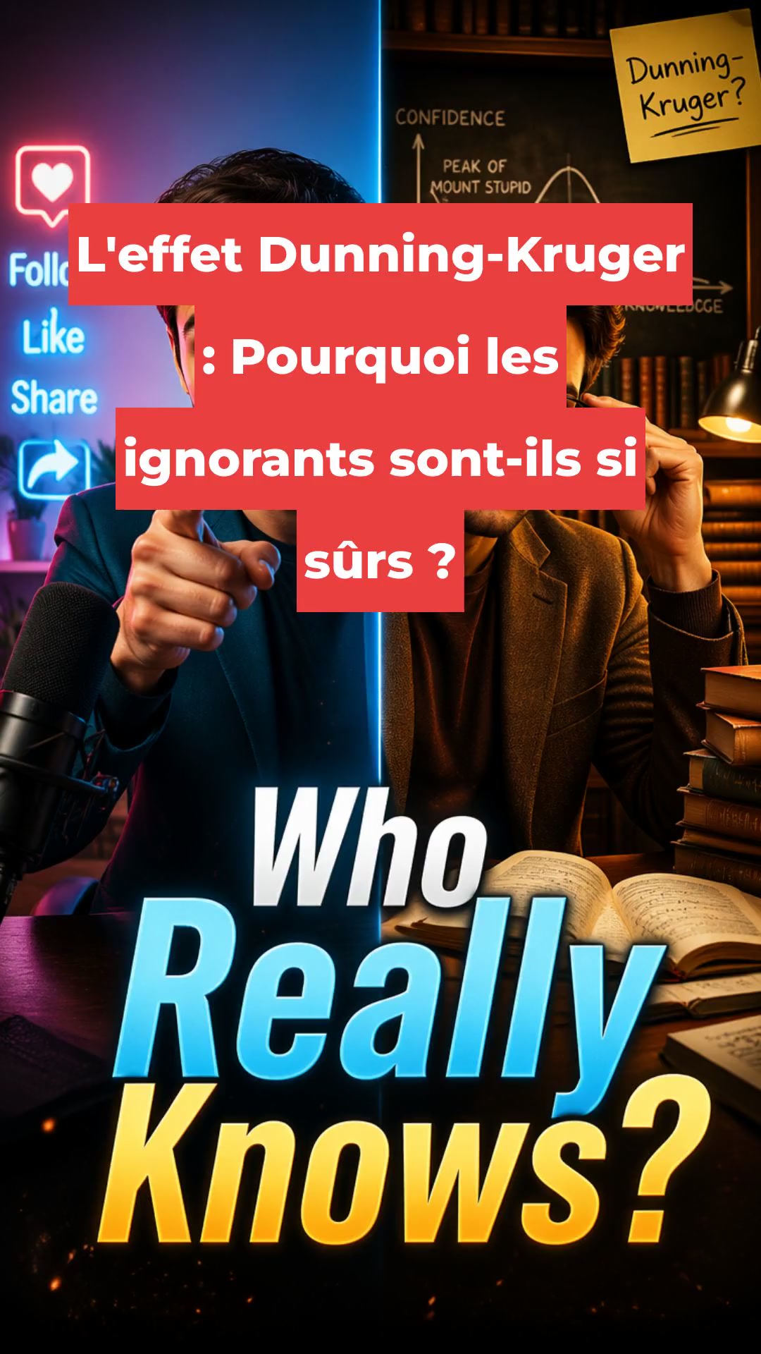 L'effet Dunning-Kruger : Pourquoi les ignorants sont-ils si sûrs ?