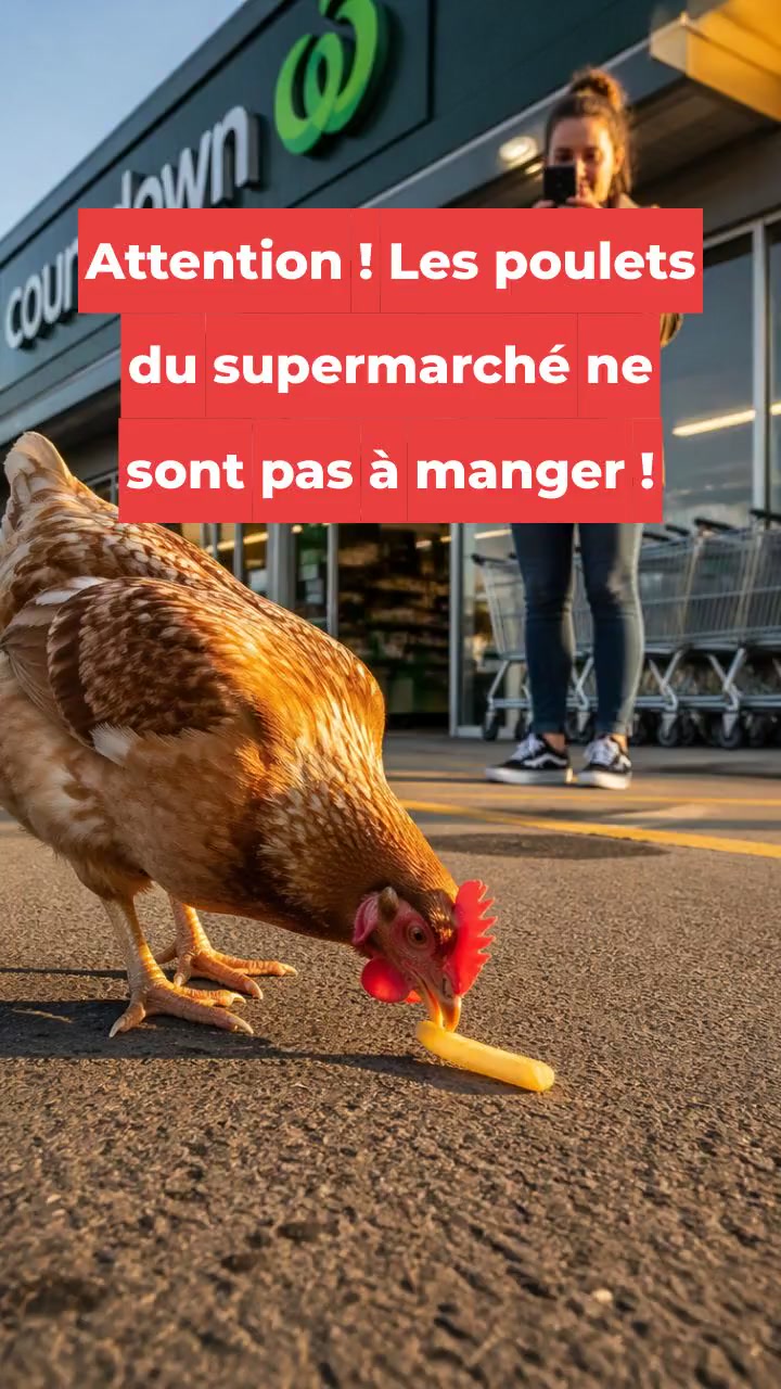 Attention ! Les poulets du supermarché ne sont pas à manger !