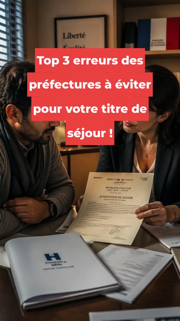 Top 3 erreurs des préfectures à éviter pour votre titre de séjour !