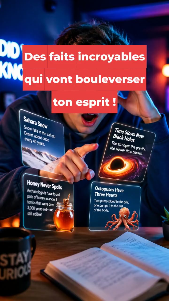 Des faits incroyables qui vont bouleverser ton esprit !