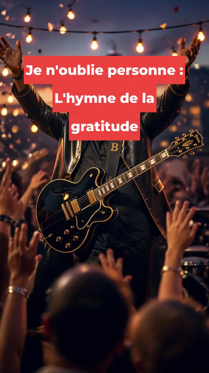 Je n'oublie personne : L'hymne de la gratitude