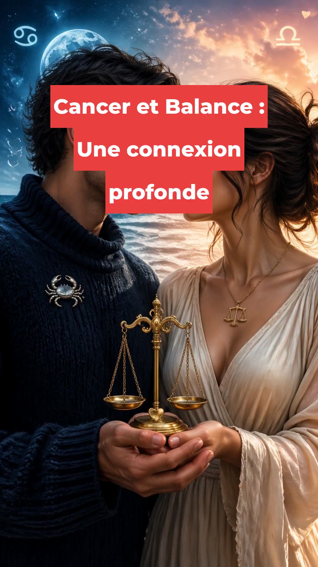 Cancer et Balance : Une connexion profonde
