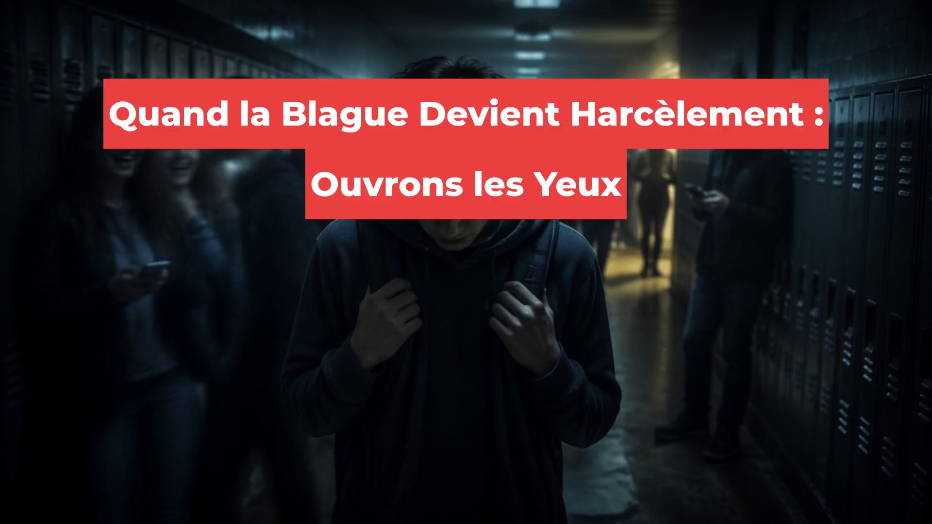 Quand la Blague Devient Harcèlement : Ouvrons les Yeux