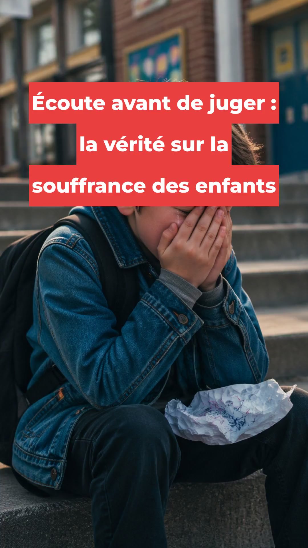Écoute avant de juger : la vérité sur la souffrance des enfants