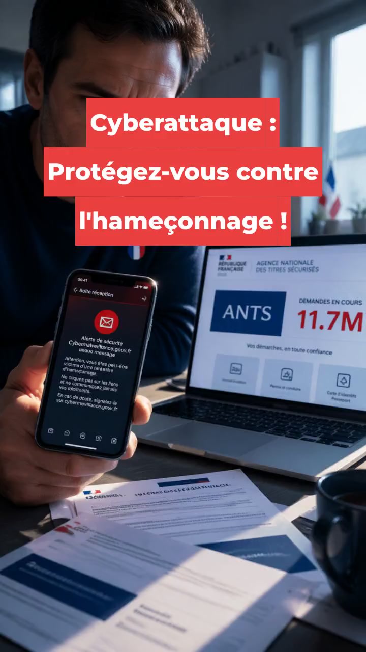 Cyberattaque : Protégez-vous contre l'hameçonnage !