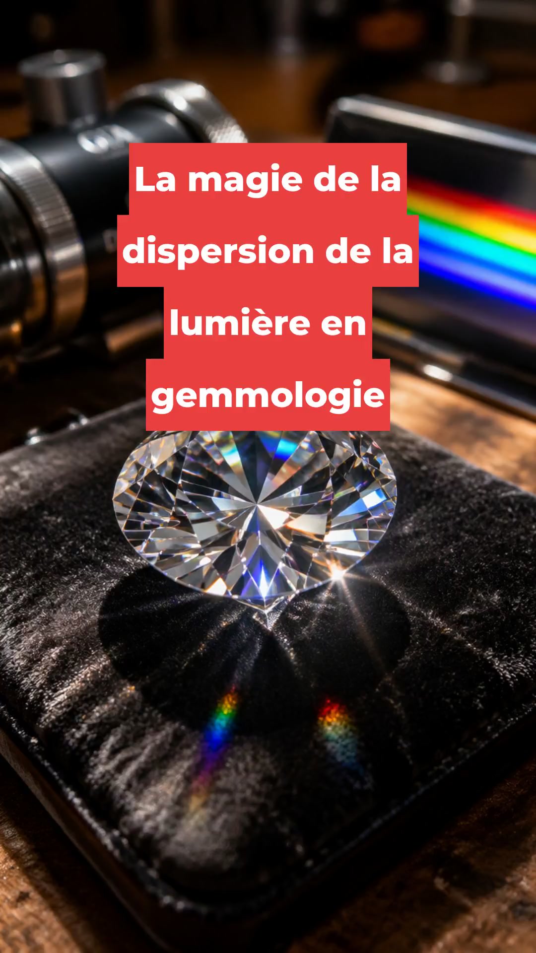 La magie de la dispersion de la lumière en gemmologie