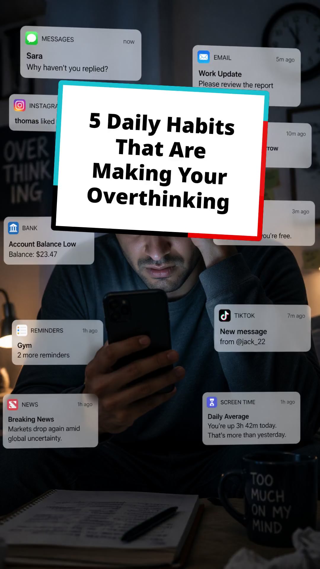5 Daily Habits That Are Making Your Overthinking