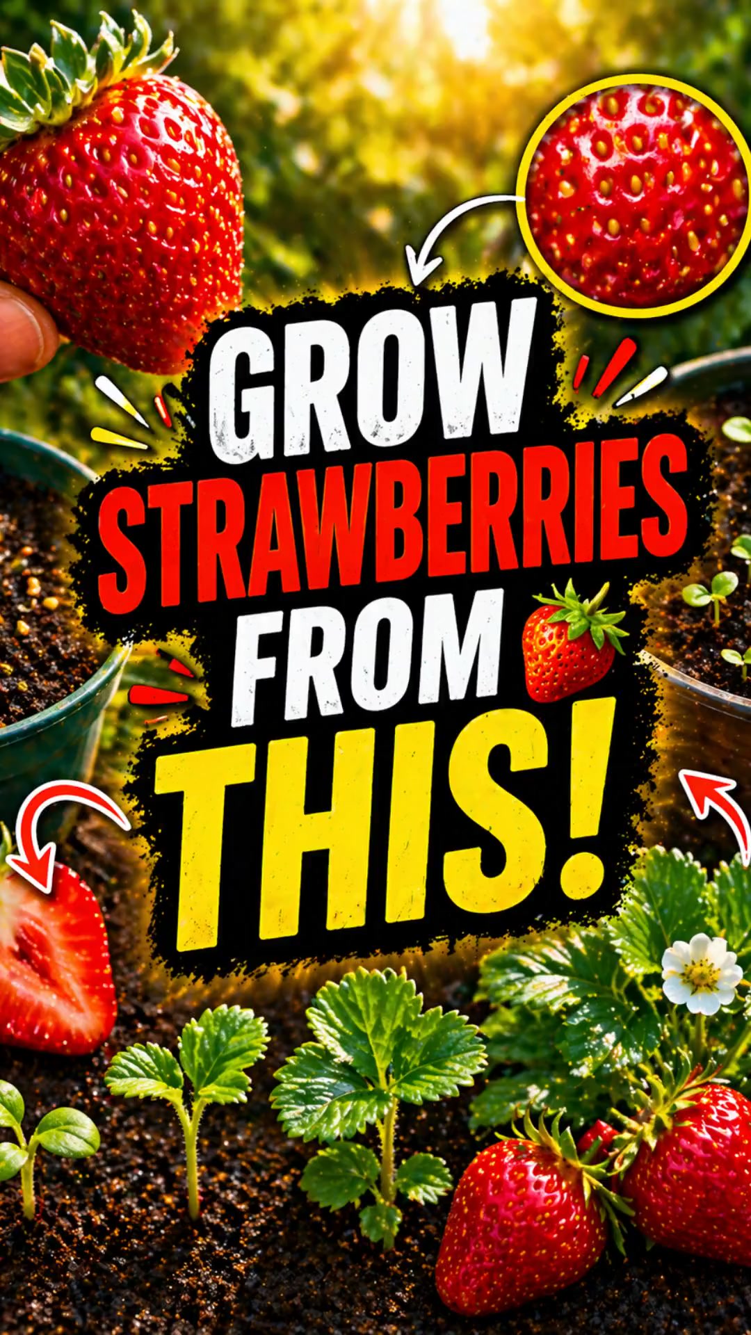 Grow Strawberries From THIS 🍓… I Tried It