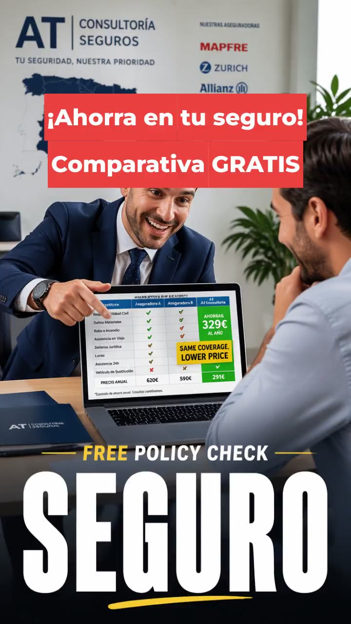 ¡Ahorra en tu seguro! Comparativa GRATIS