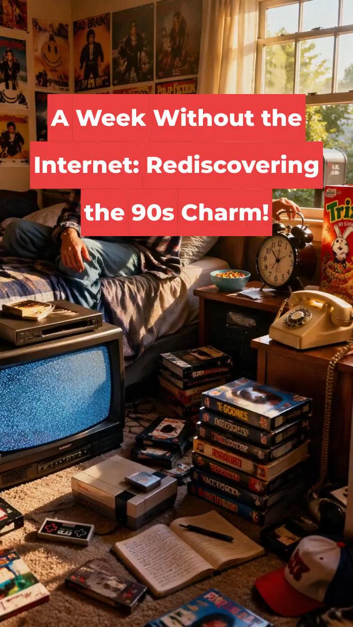 A Week Without the Internet: Rediscovering the 90s Charm!