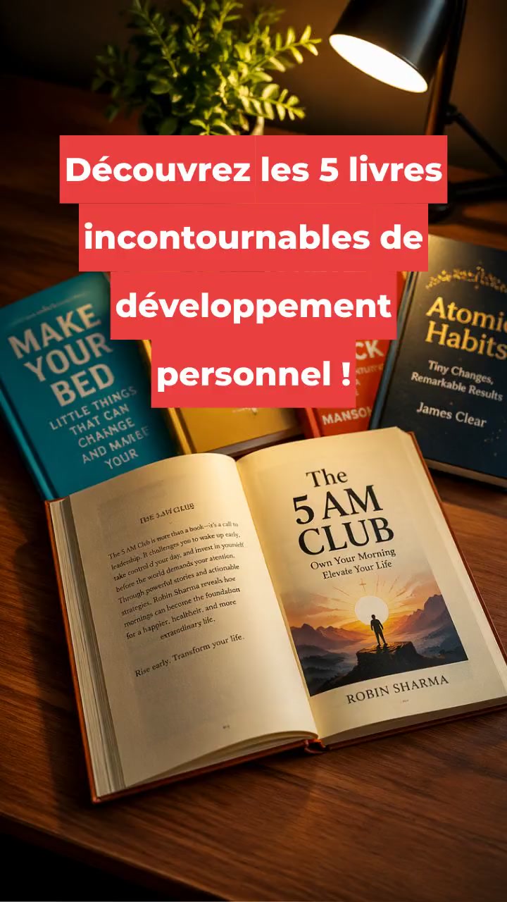 Découvrez les 5 livres incontournables de développement personnel !