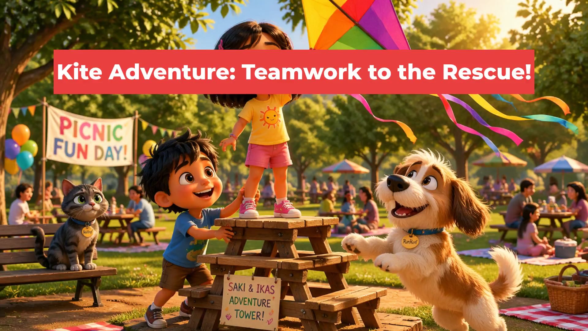 Kite Adventure: Teamwork to the Rescue!