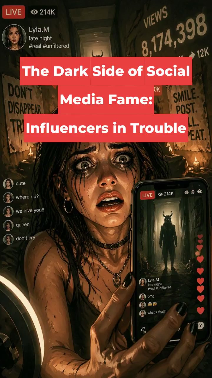 The Dark Side of Social Media Fame: Influencers in Trouble