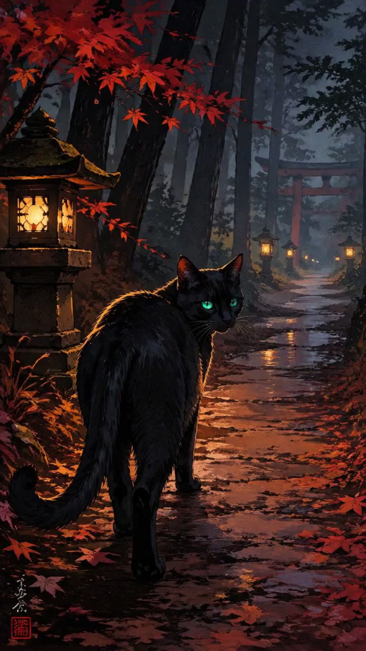 The Mysterious Black Cat: A Haunting Adventure