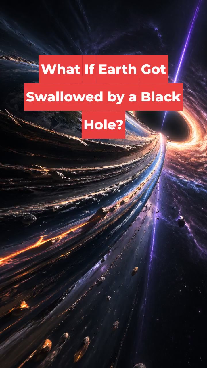 What If Earth Got Swallowed by a Black Hole?