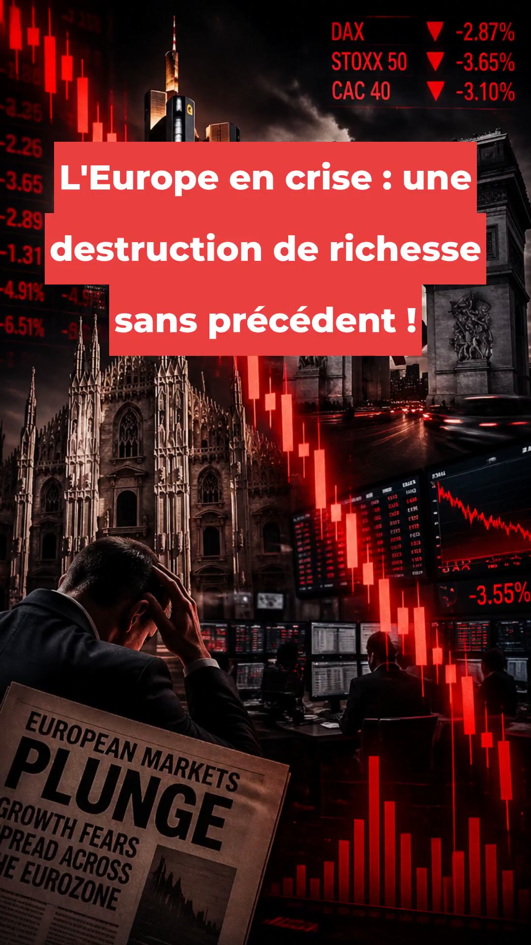 L'Europe en crise : une destruction de richesse sans précédent !