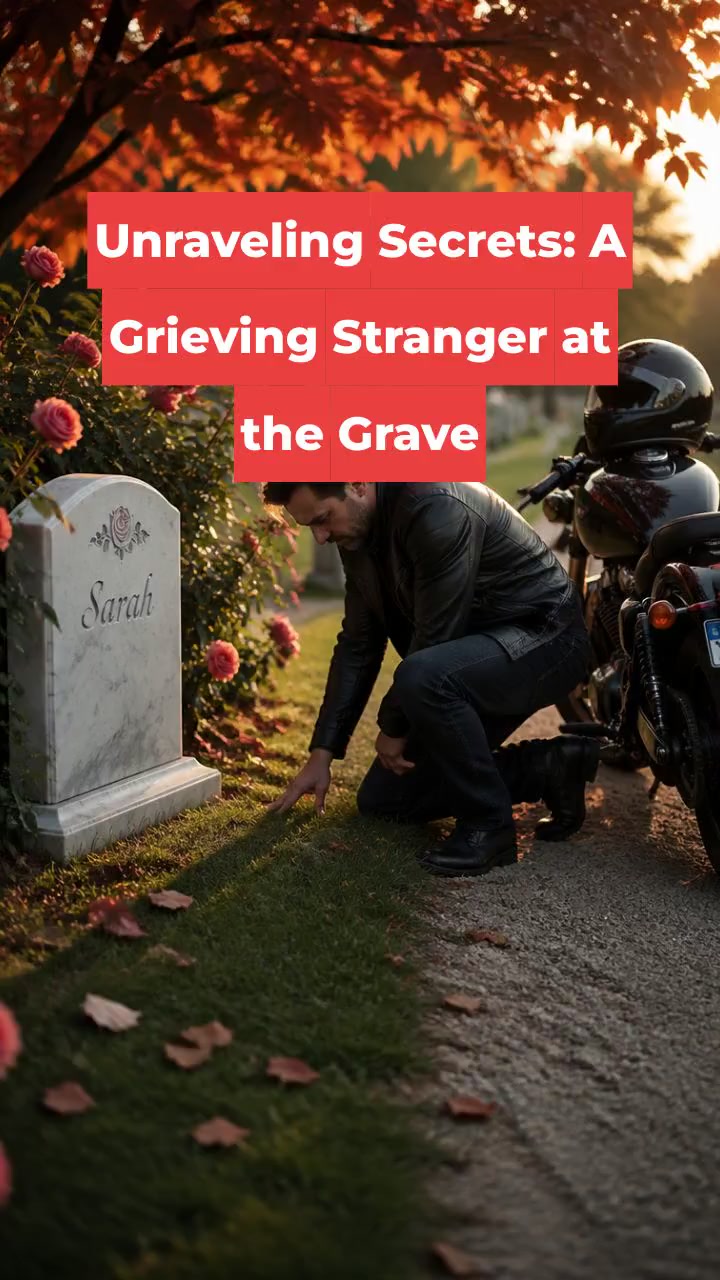 Unraveling Secrets: A Grieving Stranger at the Grave