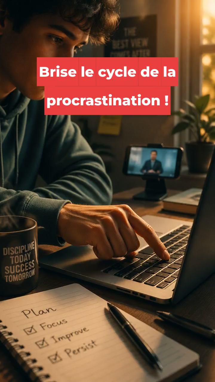 Brise le cycle de la procrastination !
