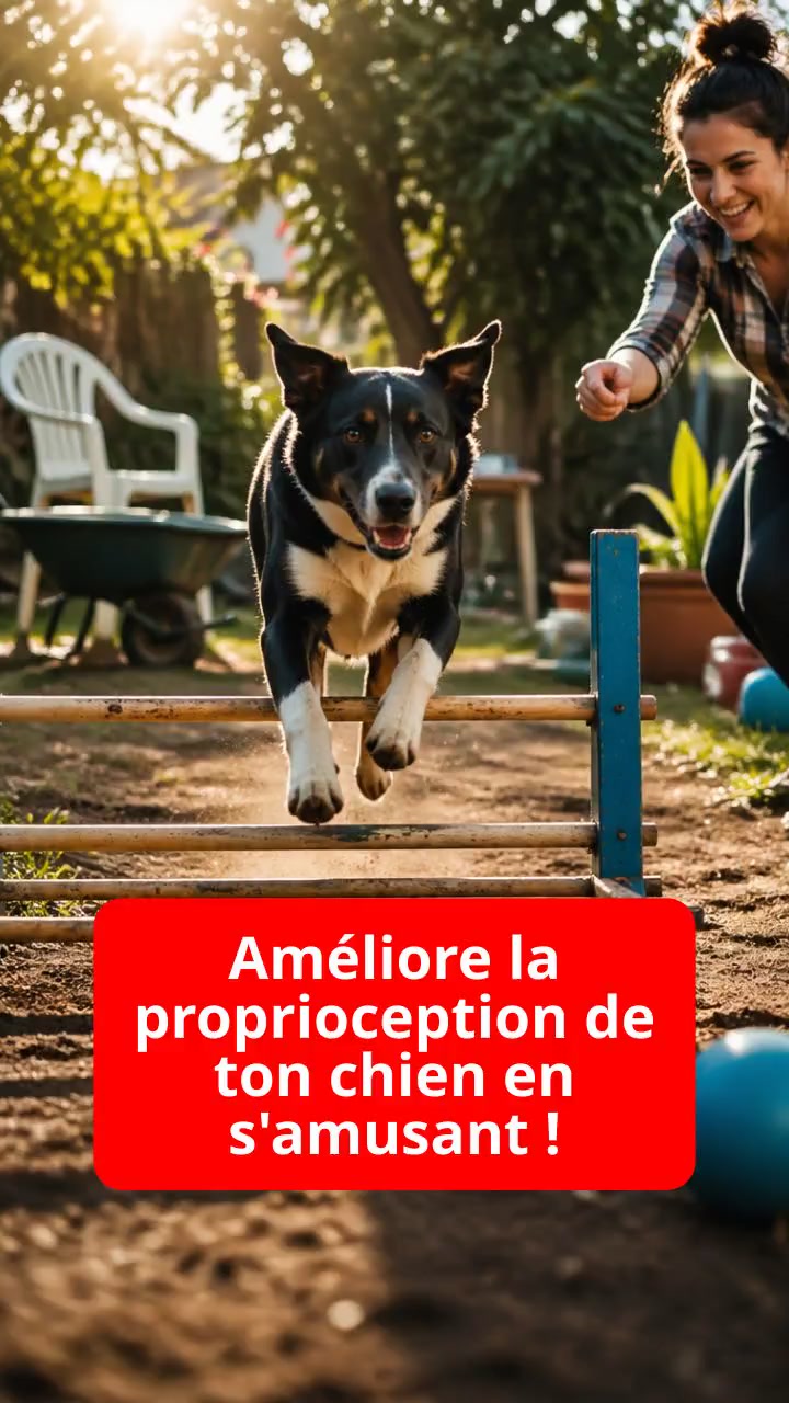 Améliore la proprioception de ton chien en s'amusant !