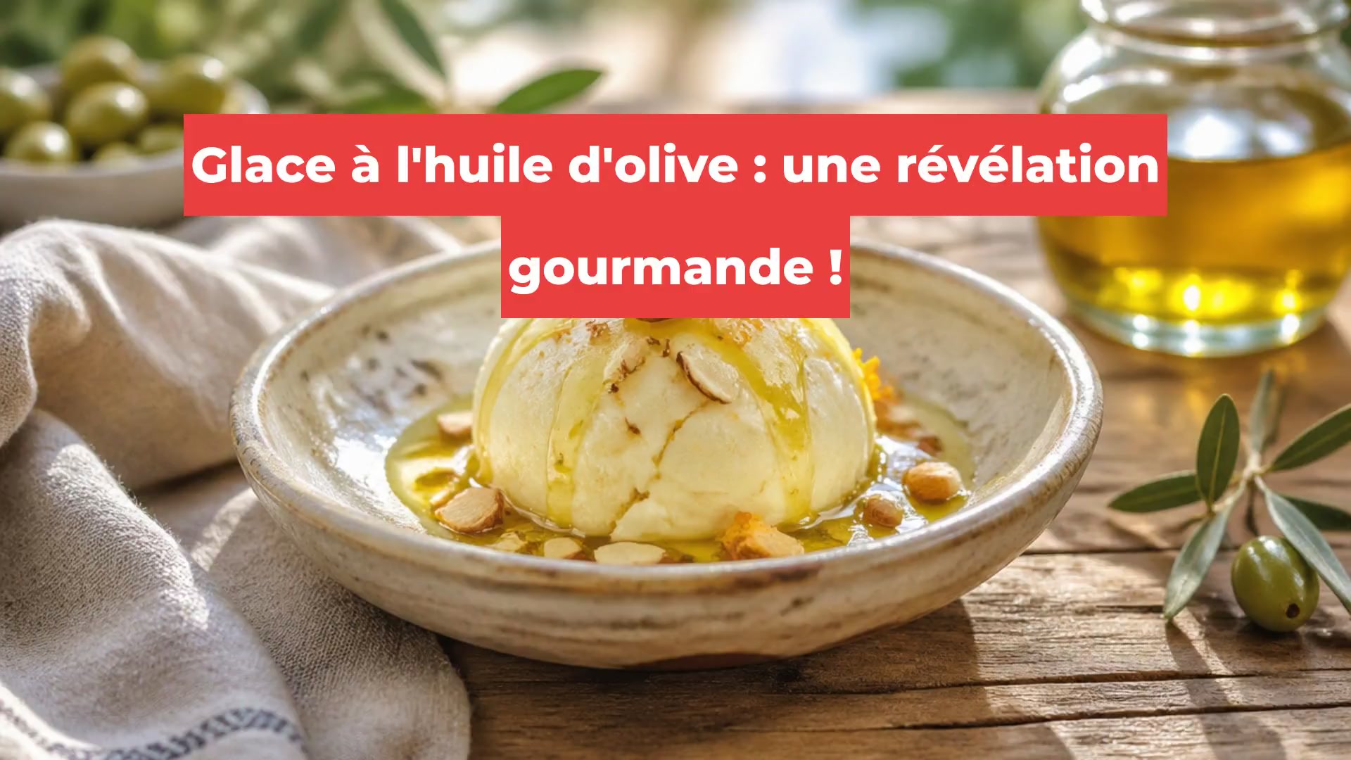 Glace à l'huile d'olive : une révélation gourmande !