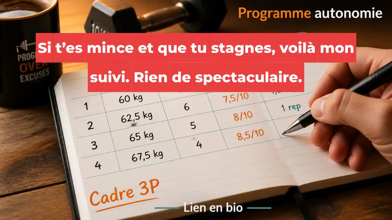 Suivi d'entraînement simplifié : le cadre 3P !