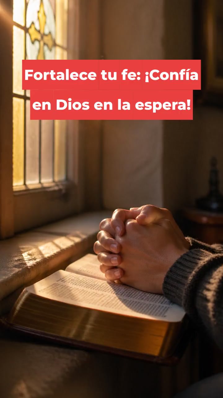 Fortalece tu fe: ¡Confía en Dios en la espera!