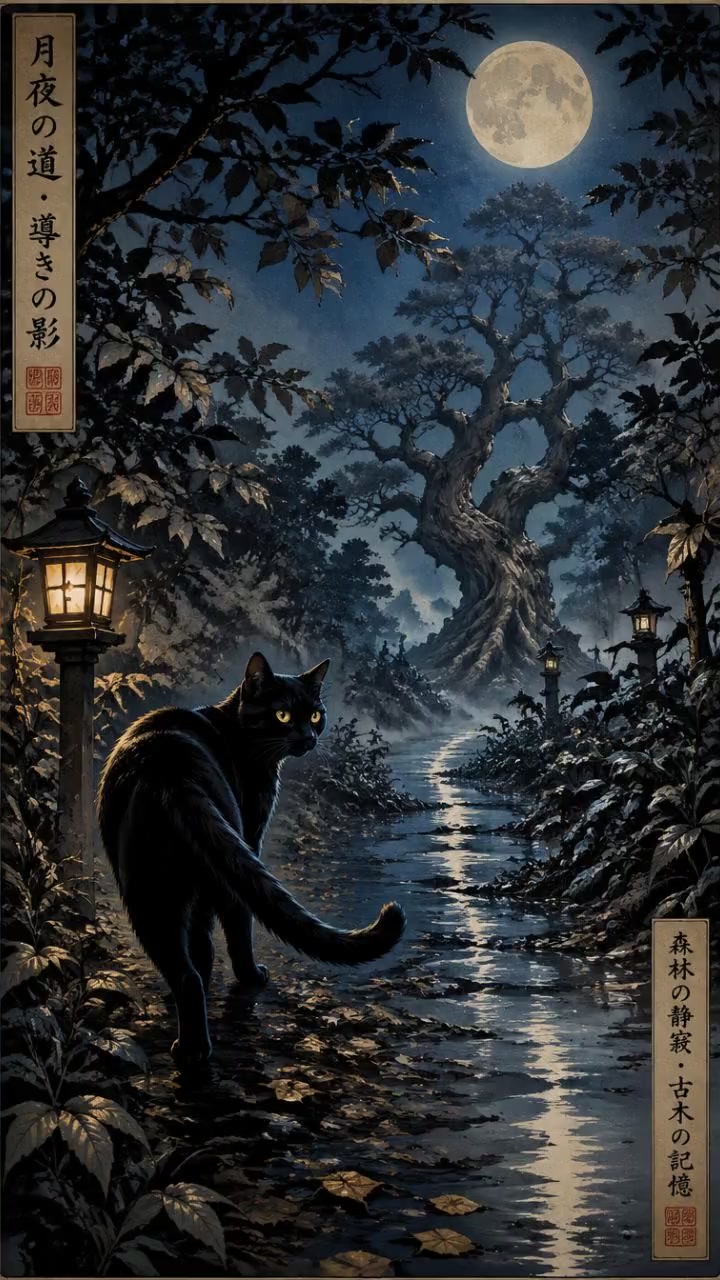 Following the Mysterious Black Cat!