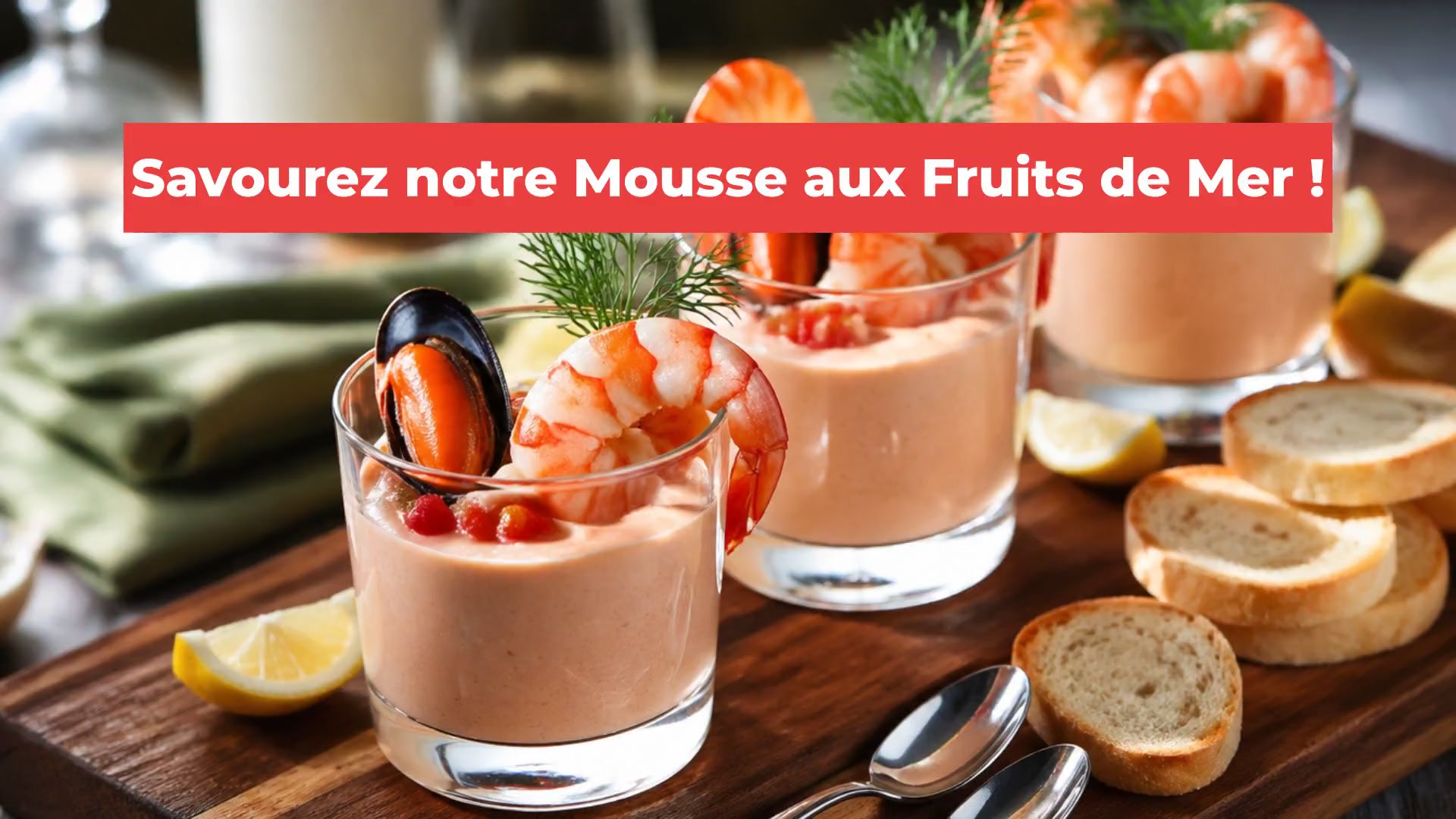 Savourez notre Mousse aux Fruits de Mer !