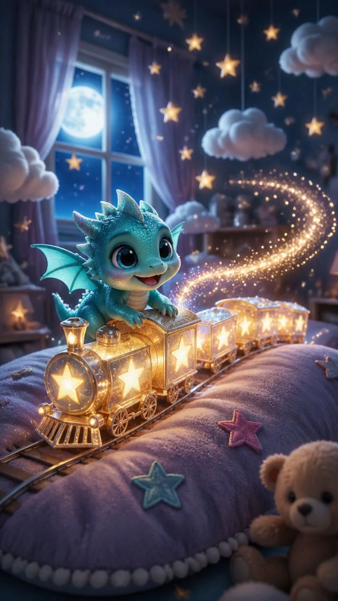 Join Sparkles on a Magical Dream Train Adventure!