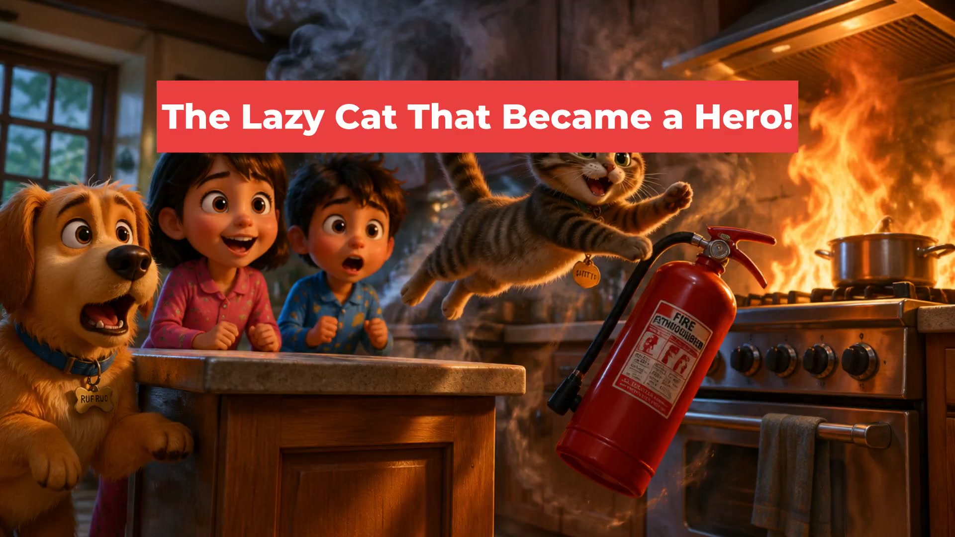 The Lazy Cat That Became a Hero!