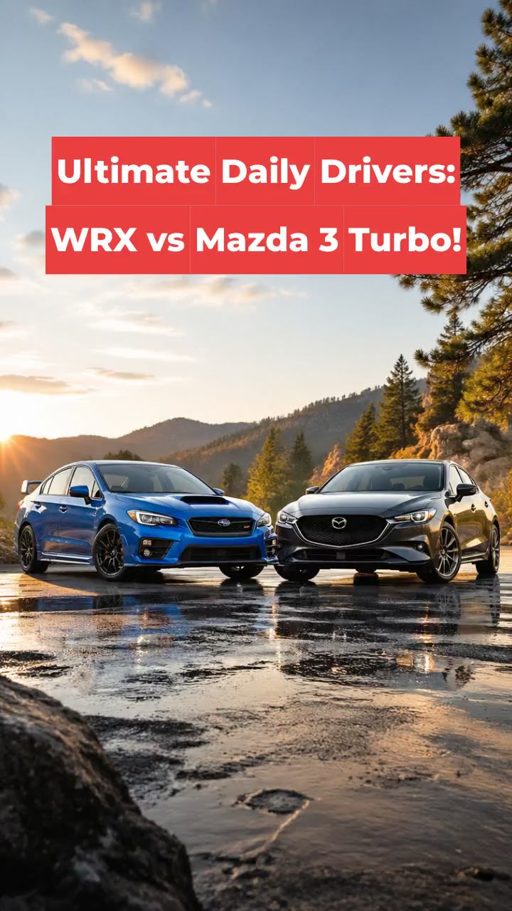 Ultimate Daily Drivers: WRX vs Mazda 3 Turbo!
