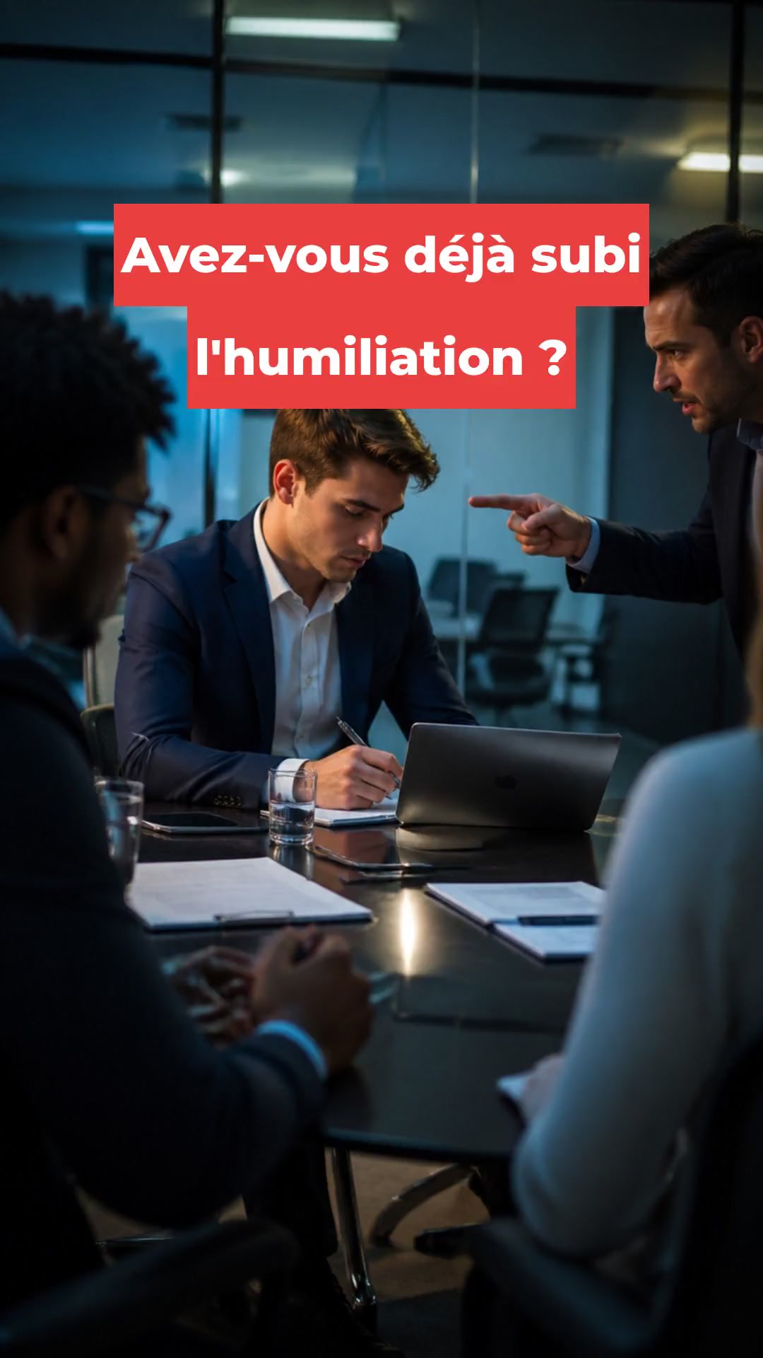 Avez-vous déjà subi l'humiliation ?