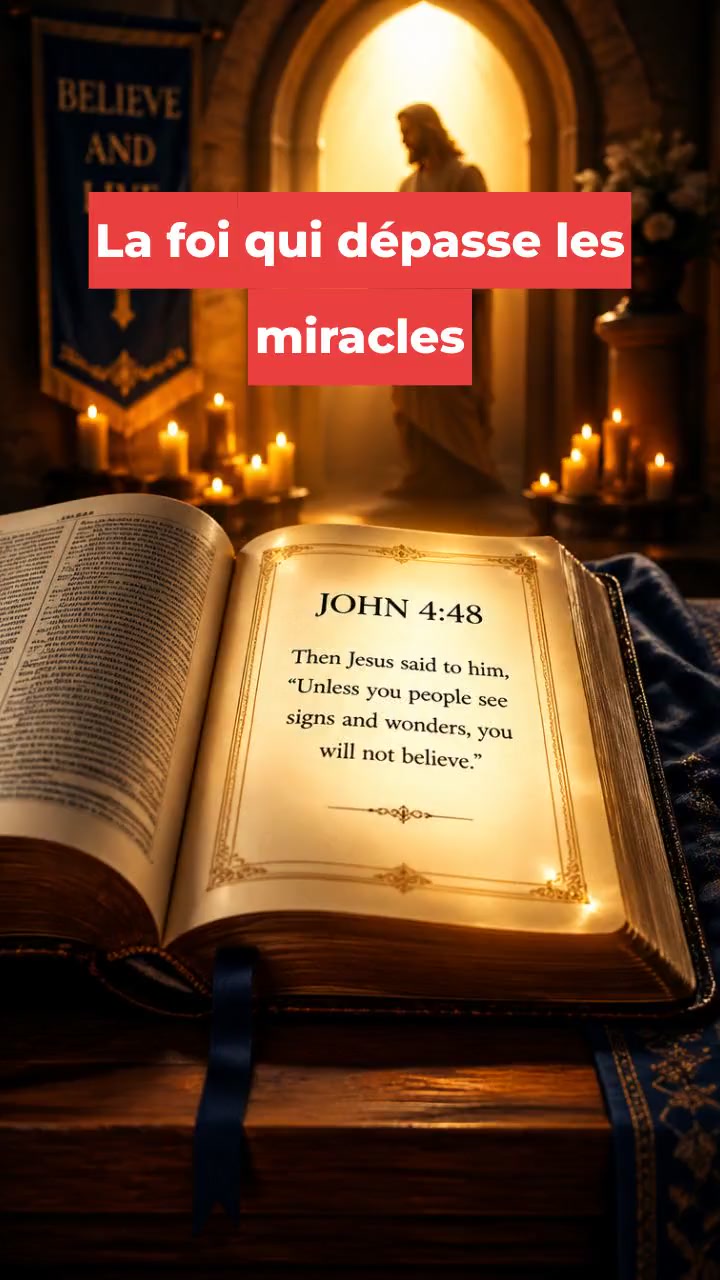 La foi qui dépasse les miracles