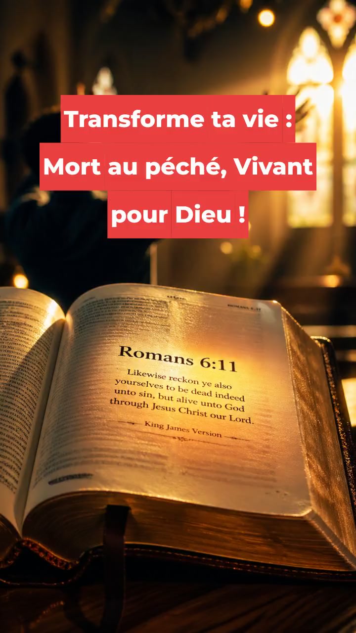 Transforme ta vie : Mort au péché, Vivant pour Dieu !