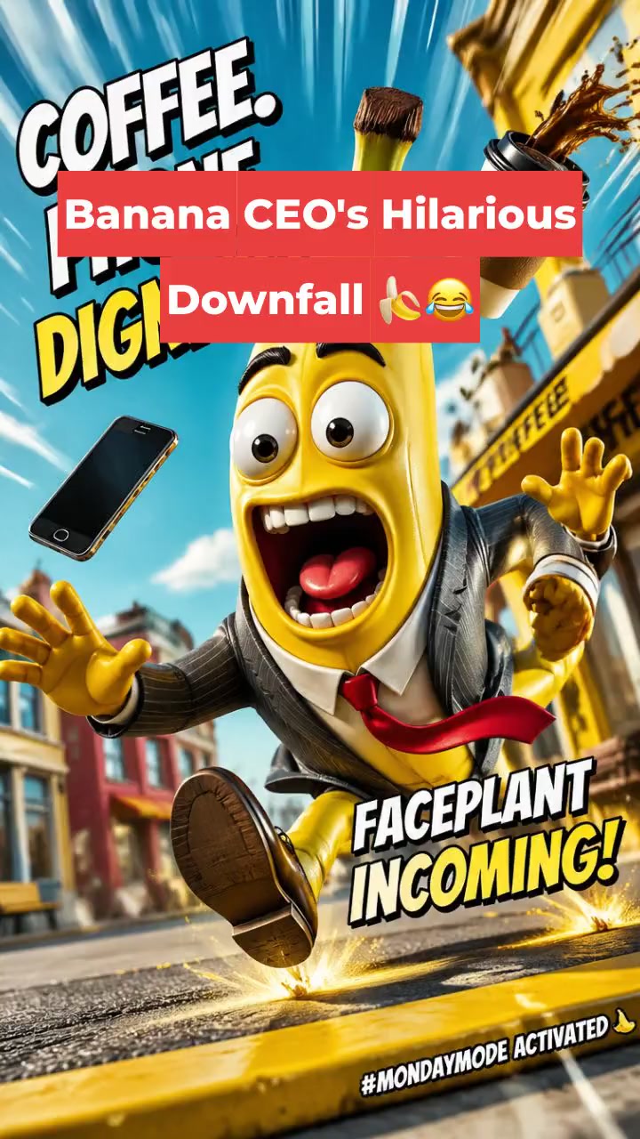 Banana CEO's Hilarious Downfall 🍌😂
