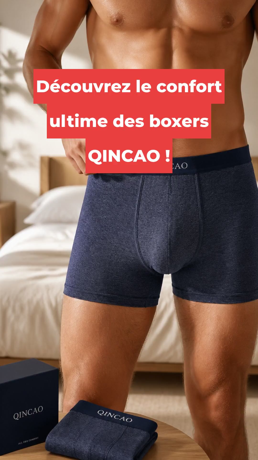 Découvrez le confort ultime des boxers QINCAO !